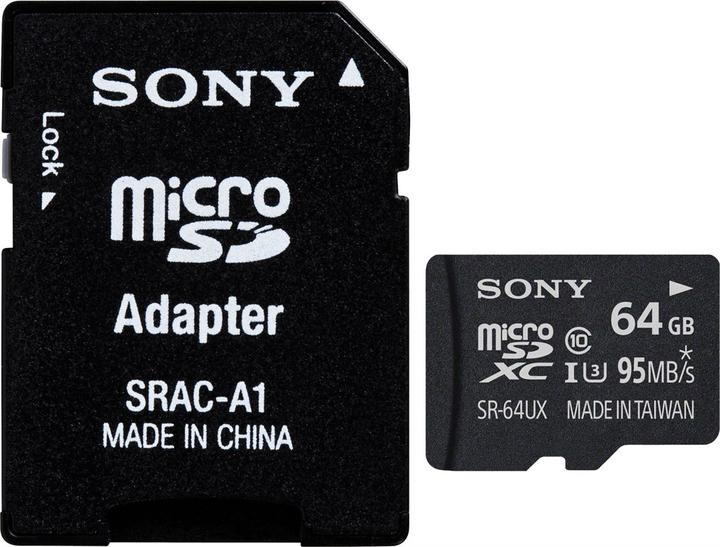 Sony microSDXC Card UHS-I U3 (64 GB, microSDXC, U3, UHS-I)