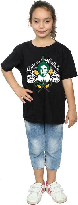 Actual product image Elf Girls Cotton Headed Ninny Muggins Cotton T-Shirt (128)