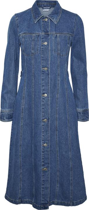Vero Moda VMFINLEY Langes Kleid Jeanskleid (XS)