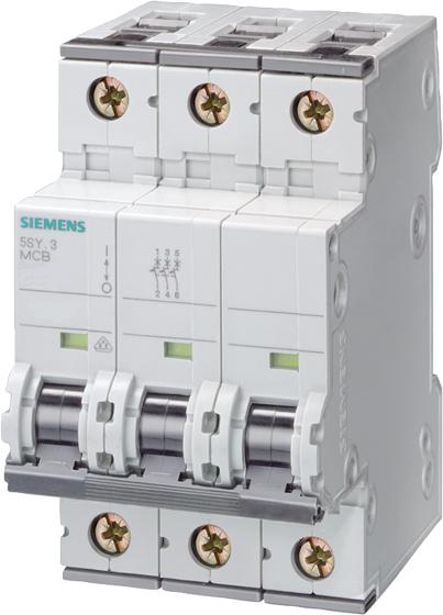 Produktbild Siemens SIEM 5SY4308-7 Leitungsschutzschalter 10kA 3p C8A