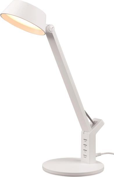Immagine prodotto Trio Luci Lampada da tavolo a LED Ava 523090131, plastica bianca opaca, incl. 5 Watt LED (600 lm)