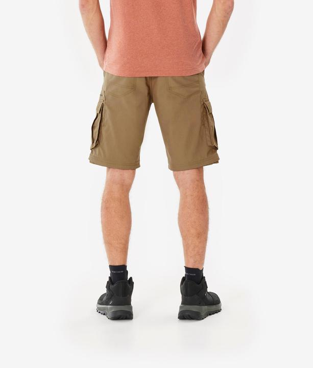 Actual product image Forclaz Zip-Off-Hose Cargohose Herren Trekking Backpacking - Travel 500 braun (40)