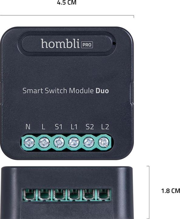 Actual product image Hombli Smart Switch Module Duo (Switch actuator)