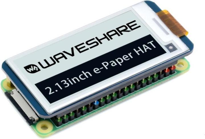 WaveShare 250x122 2.13inch Schwarz Weiss E-Ink Display Raspberry Pi HAT