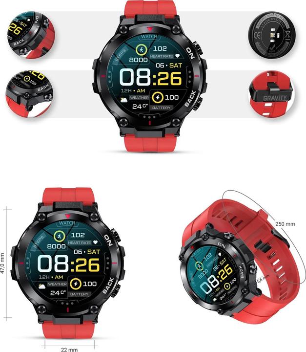 Produktbild Gravity HERREN-SMARTWATCH GT8-5 – mit GPS (sg017e)