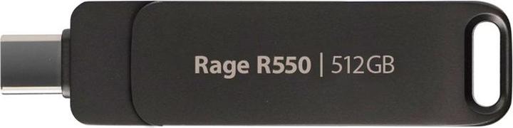 Actual product image Patriot Rage R550 512GB Dual USB A+C Alu 100MBs (512 GB, USB 3.2)