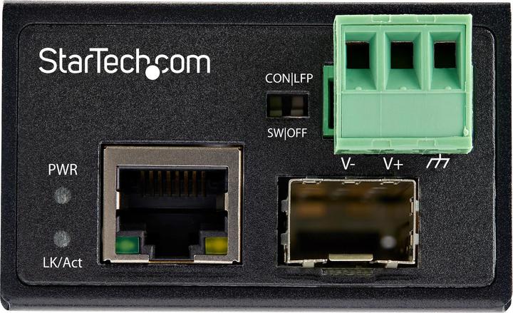Immagine prodotto StarTech .com convertitore industriale da fibra a ethernet