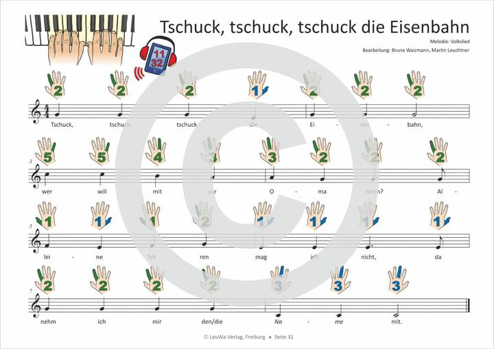 Produktbild Einfacher!-Geht-Nicht: 34 Kinderlieder BAND 1+2 für Klavier und Keyboard (+Play-Along Download (Deutsch, Martin Leuchtner, Bruno Waizmann, 2023)