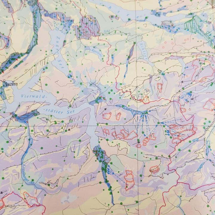 Produktbild Hydrogeologische Karte der Schweiz 1 : 500'000 - Grundwasservorkommen