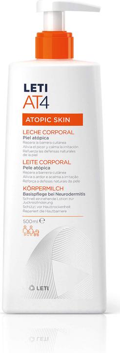Immagine prodotto Leti LETIAT4 Latte corpo per pelle atopica per neurodermite, crema da 500 ml (Latte corpo, 500 ml)