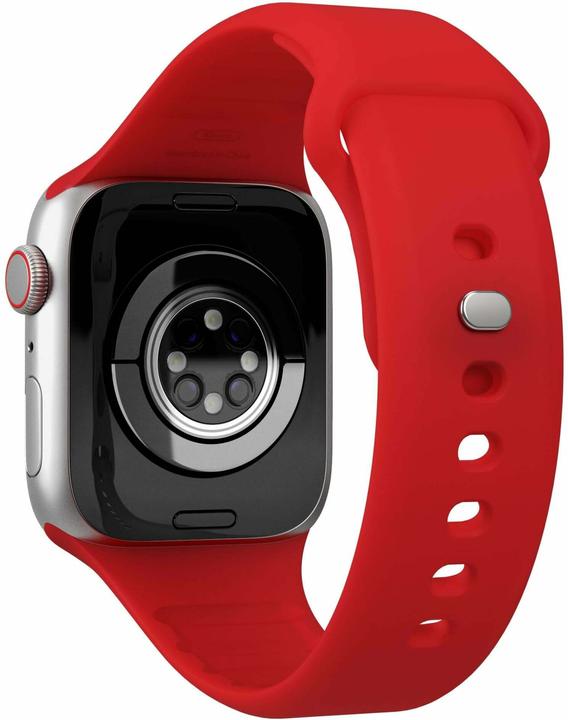 Image du produit Vonmählen Classic 2 bracelet en silicone pour Apple Watch 42 44 45 49 mm rouge (49 mm, 100% silicone)