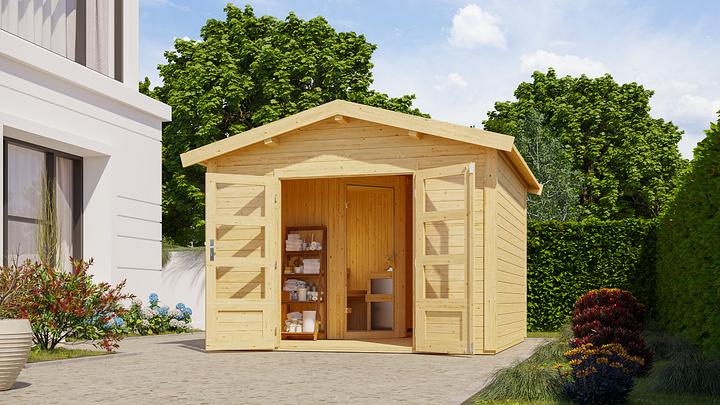 Immagine prodotto Karibu Set di porte per sauna da 28 mm Svenson