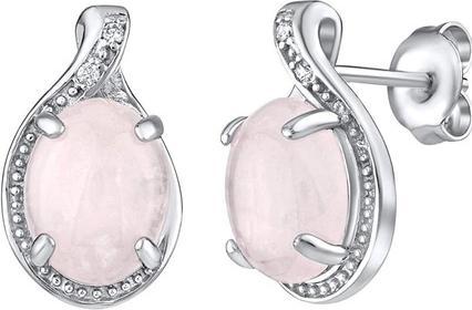 Silvego Silver earrings with natural rosette JST14811RU