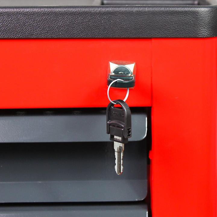 Image du produit ADB Basic Servante d'atelier rouge 7 tiroirs (1 x)