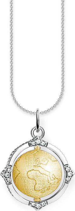 Produktbild Thomas Sabo Halskette Vintage Weltkugel (925er Silber, 38 - 42 cm)