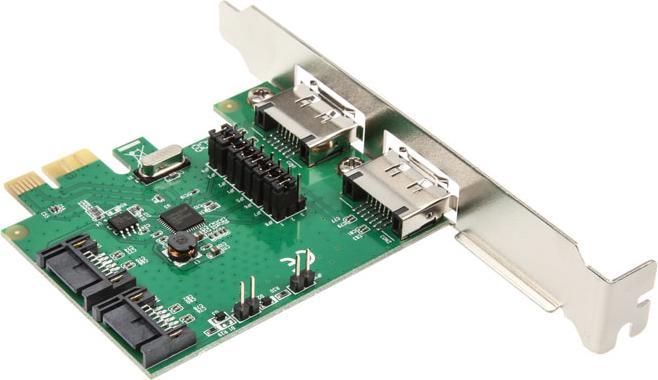 Produktbild InLine Schnittstellenkarte 2+2-fach SATA 6Gb/s PCIe kein RAID