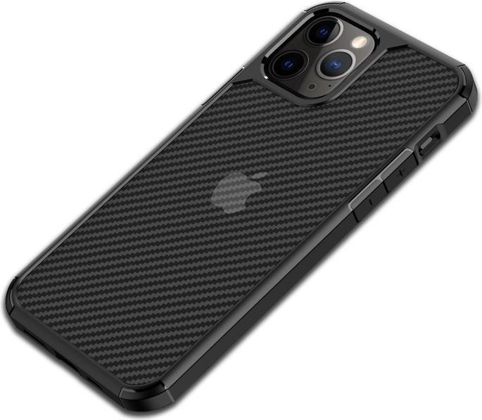 Actual product image Crong Hybrid Carbon - iPhone 12 Mini Case black (Apple iPhone 12 mini)