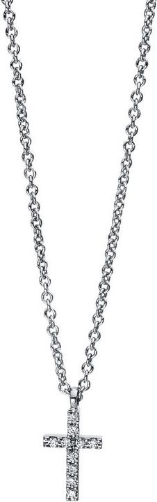 Produktbild Goldberg Diamant Collier 18 kt WG "Kreuz", mit Öse (Weissgold)