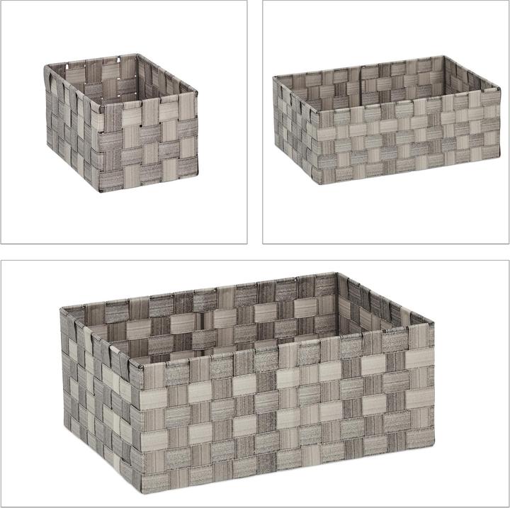 Immagine prodotto Relaxdays cestino-portaoggetti (4 x, 37 x 26 x 15 cm)