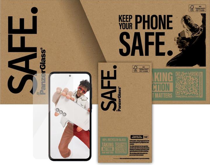 Actual product image PanzerGlass Safe By Screen (1 Piece, Samsung Galaxy A56)