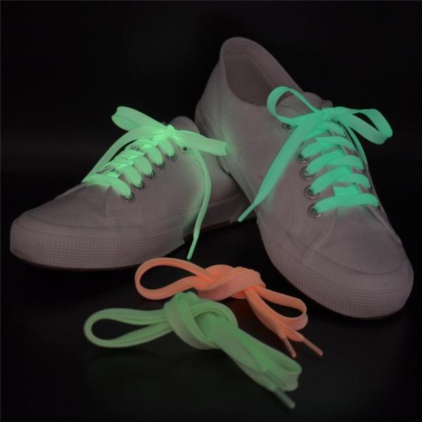 Actual product image Kögler 1 pair of glow-in-the-dark shoelaces, Snakelights, 110cm, assorted colours (110 cm)