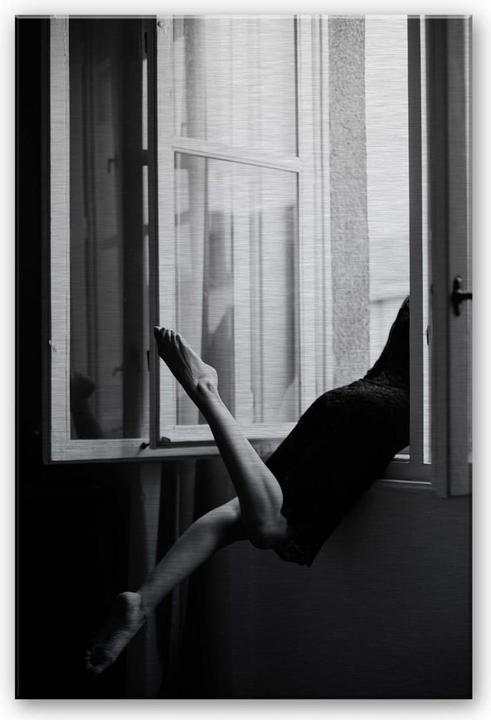 Produktbild Trenddeko Silbereffekt - Am Fenster (40 x 60 cm)