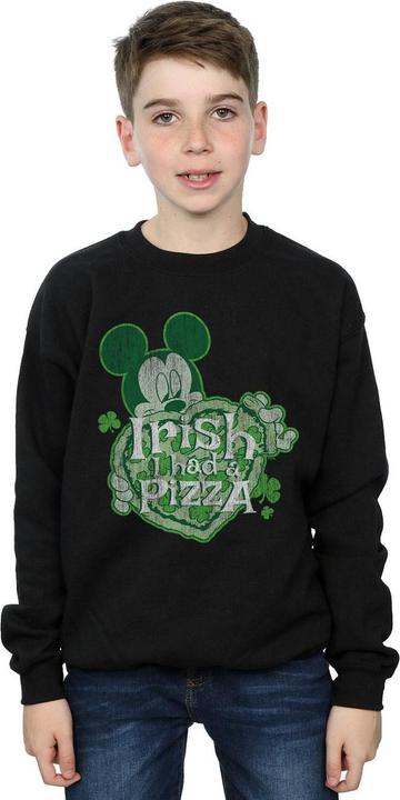 Produktbild Disney Mickey Mouse Shamrock Pizza Sweatshirt Jungen (140, 146)