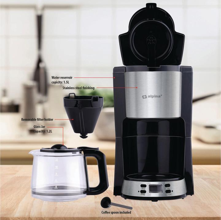 Actual product image alpina Coffee maker 230V SS 1000W