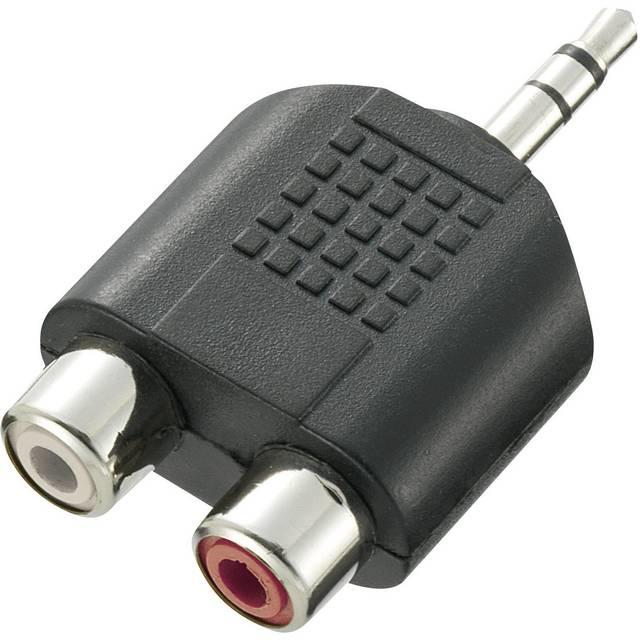 Actual product image SpeaKa Professional Jack / RCA audio Y-adapter (1x jack plug 3.5 mm (Audio Splitter)