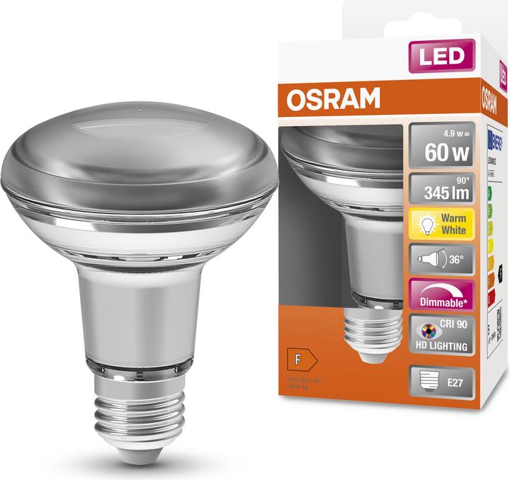 Produktbild Osram Led Superstar R63 (E27, 5.90 W, 350 lm, 1 x, G)