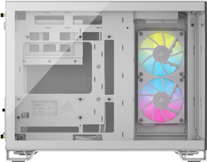 Image du produit Corsair Boîtier iCUE 2500X RGB Midi TG blanc (mATX)