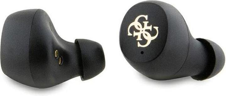 Actual product image Guess True Wireless 4G PU Metal Logo Earphones - pink (5 h, Wireless)