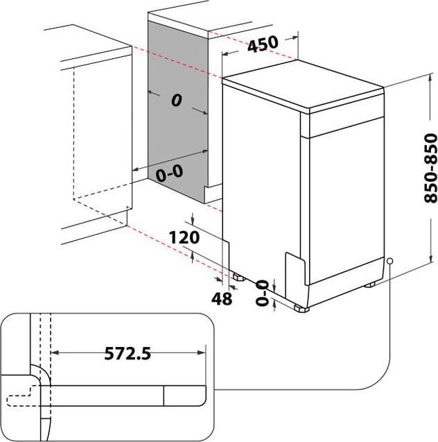 Actual product image Hotpoint HSFC 3T127 C Dishwasher Free installation 10 place settings E