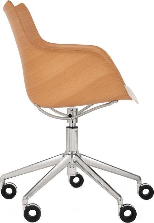 Image du produit Kartell Poltr.Q/Wood Girevole St.Cromo