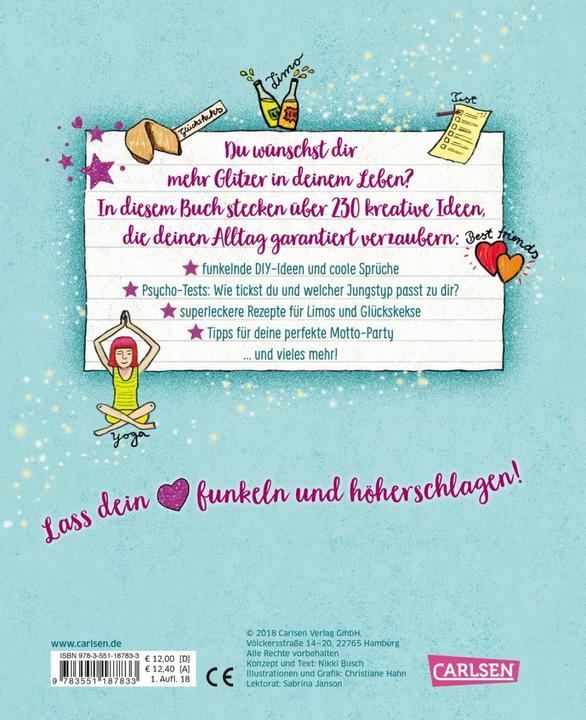 Image du produit Dein Mädchenbuch: Über 230 Ideen für mehr Glitzer im Leben (Allemand, Nikki Bush, 2018)