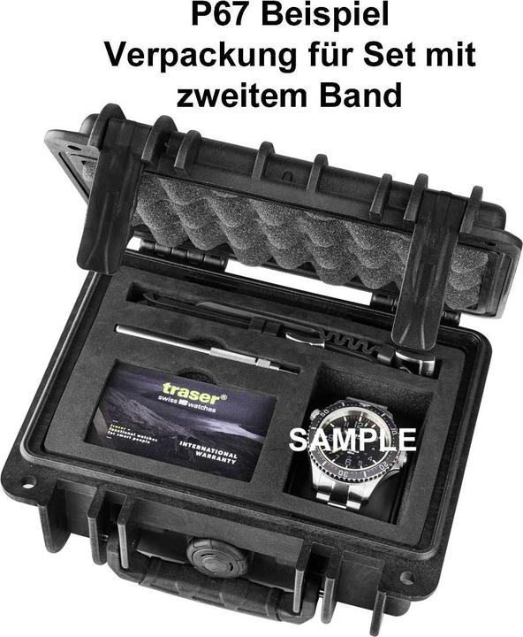 Immagine prodotto Traser H3 109376 P67 T25 SuperSub Set Nero 46 mm Orologio subacqueo 50ATM (Orologio sub, 46 mm)