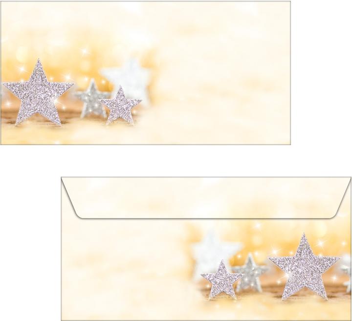Produktbild Sigel Glitter Stars (110 x 220 mm, 50 x)