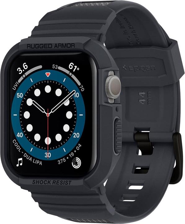 Actual product image Spigen RUGGED ARMOR "PRO" Apple Watch 4 / 5 / 6 / 7 / 8 / SE (44 / 45 MM) CHARCOAL GRAY