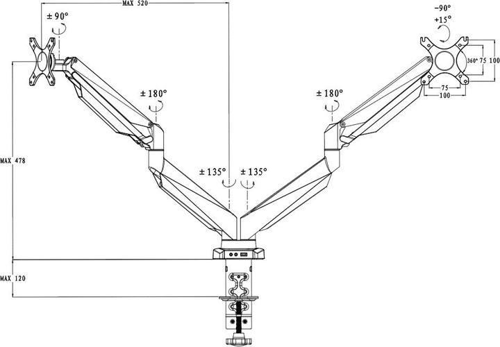 Produktbild Prokord DUS522 (Tisch, 32")