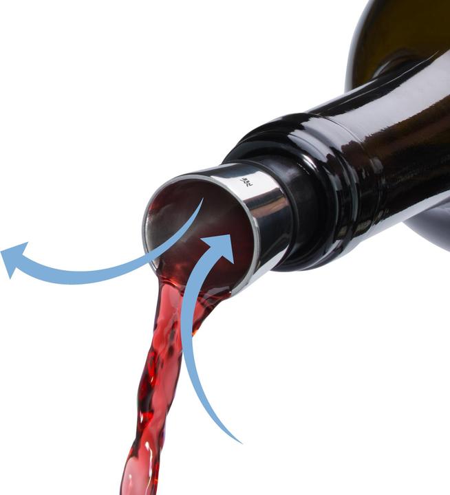 Produktbild WMF Weinausgiesser mit Flaschenverschluss für alle Weinflaschen Vino Edelstahl (Weinausgiesser, Weinverschluss)