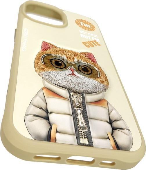Immagine prodotto Wirewin Nimmy case iPhone 15 6.1" khaki Cool&Cute 2.0 Cat (Apple iPhone 15)