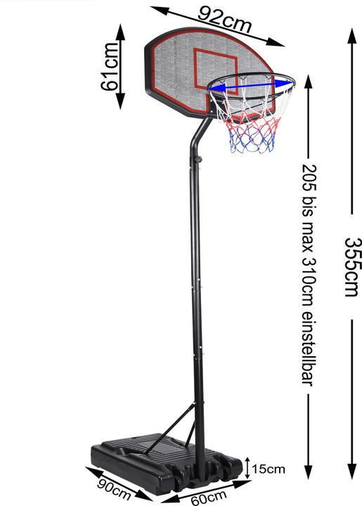 Actual product image Jamb Basketball hoop