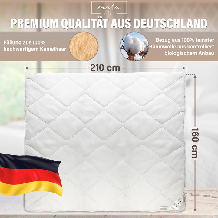Actual product image Mara Vital Camel hair blanket (200 x 210 cm)