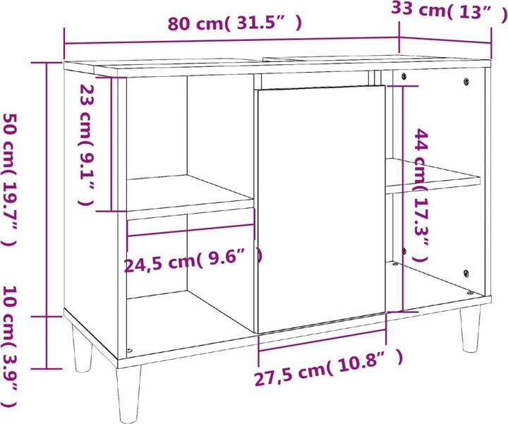 Immagine prodotto VidaXL Strom (80 x 33 x 60 cm)