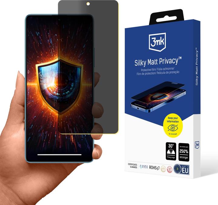 Actual product image 3MK Redmi Note 13 5G - Silky Matt Privacy (1 Piece, Xiaomi Redmi Note 13 5G)