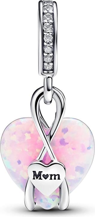 Produktbild Pandora HÃ¤nger Mama Opalisierendes Herz (Zirkonia, Sterlingsilber, Synthetischer Opal)