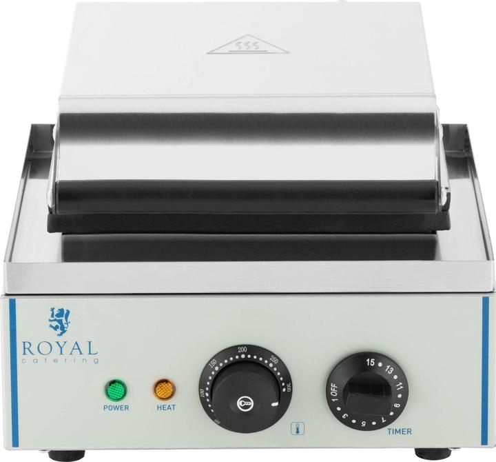 Produktbild Royal Catering Waffeleisen Waffelautomat Waffel Maker Herzform 1500W Timer Edelstahl Gastro Xxl