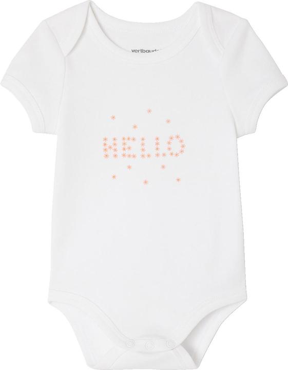 Immagine prodotto Vertbaudet Bio-Kollektion: 3er-Pack Baby Schlupfbodys mit kurzen Ärmeln (86)