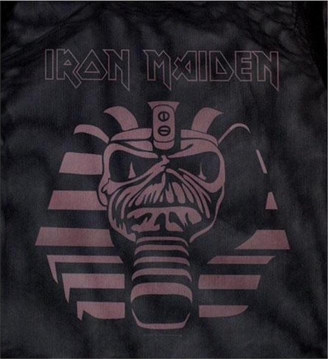 Actual product image Iron Maiden Womens/Ladies Powerslave Mummy Mesh Crop Top (32 D)