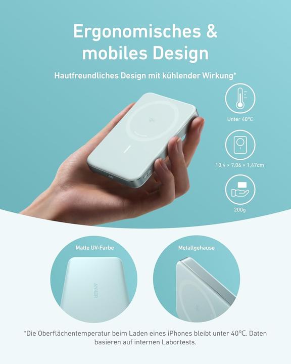 Produktbild Anker MagGo Powerbank (10.000mAh, Slim (10000 mAh, 15 W)